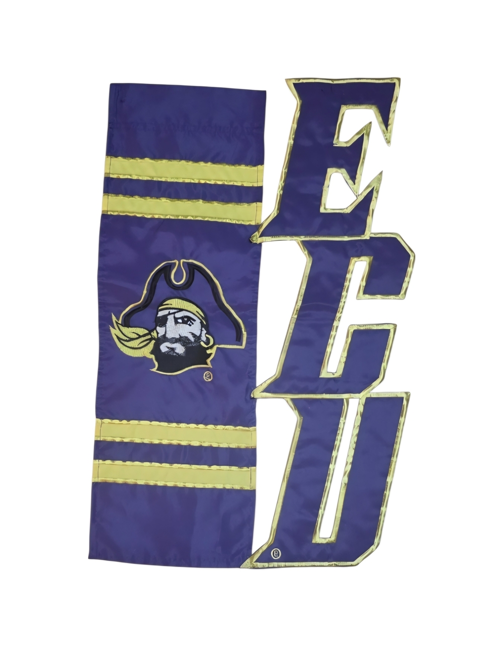 East Carolina Pirates NCAA Flag Banner 18in Garden Flag Pirate Mascot